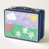 Lunch Box met een Sunny Day Scene (Achterkant)