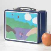 Lunch Box met Lake and Mountain Design (In situ)
