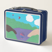 Lunch Box met Lake and Mountain Design