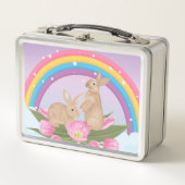 Lunch Box met regenboog en bundels (Voorkant)