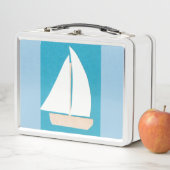 Lunch Box met Sailboat Design (In situ)