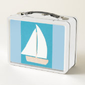 Lunch Box met Sailboat Design (Achterkant)