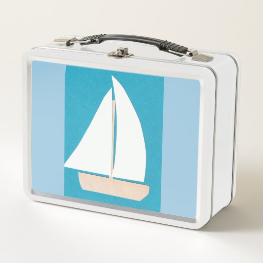 Lunch Box met Sailboat Design (Voorkant)