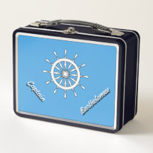 Lunch Box - Nautisch thema met naam