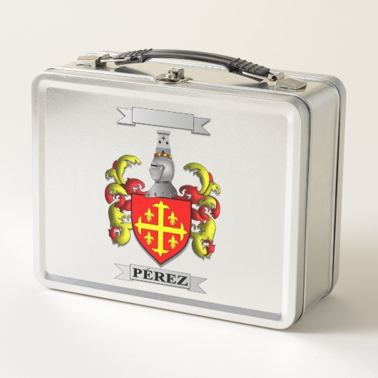 Lunch Box Perez Achternaam En Wapen (Voorkant)