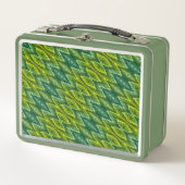 Lunch Box - Snakeskin Patroon in Groenen (Voorkant)