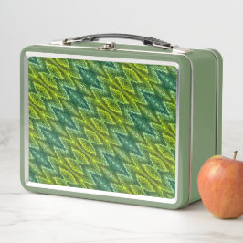 Lunch Box - Snakeskin Patroon in Groenen