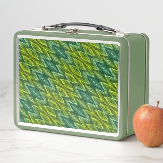 Lunch Box - Snakeskin Patroon in Groenen (In situ)