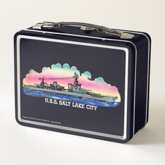 Lunch box USS Salt Lake City (CL/CA-25) (Achterkant)