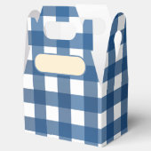 Lunch Box Vichy Blue Marine Bedankdoosjes (Geopend)