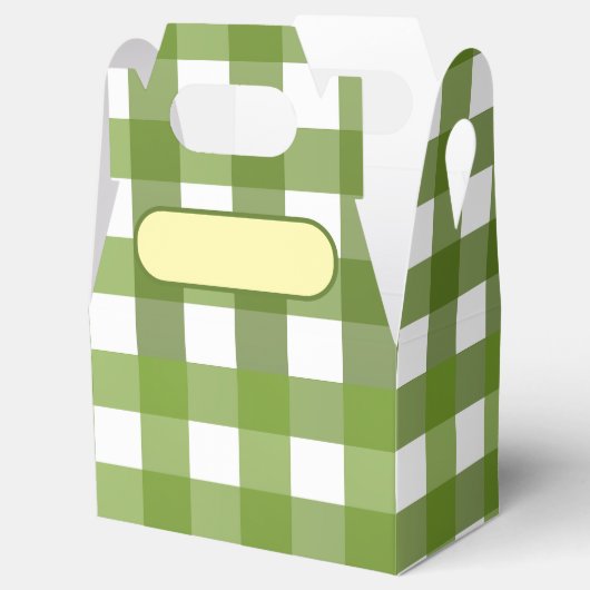 Lunch Box Vichy Green Bedankdoosjes (Geopend)