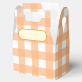 Lunch Box Vichy Orange Pstel Bedankdoosjes (Geopend)