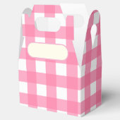 Lunch Box Vichy rose Bedankdoosjes (Geopend)