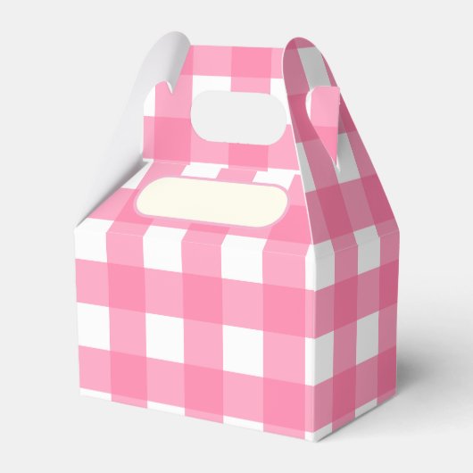 Lunch Box Vichy rose Bedankdoosjes (Voorkant Zijde)