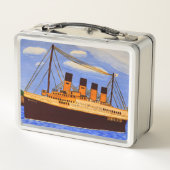 Lunch box voor schip Titanic (Achterkant)