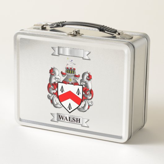 Lunch Box Walsh Ierse Achternaam En Schild (Voorkant)