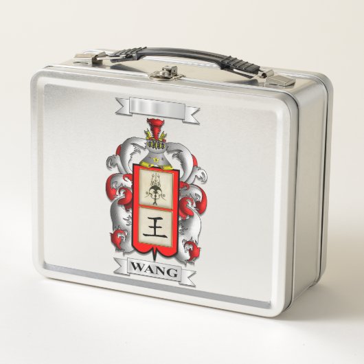 Lunch Box Wang Achternaam En Schild (Voorkant)