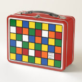 Lunch box with cubist pattern Var01 (Voorkant)