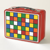 Lunch box with cubist pattern Var01 (Achterkant)