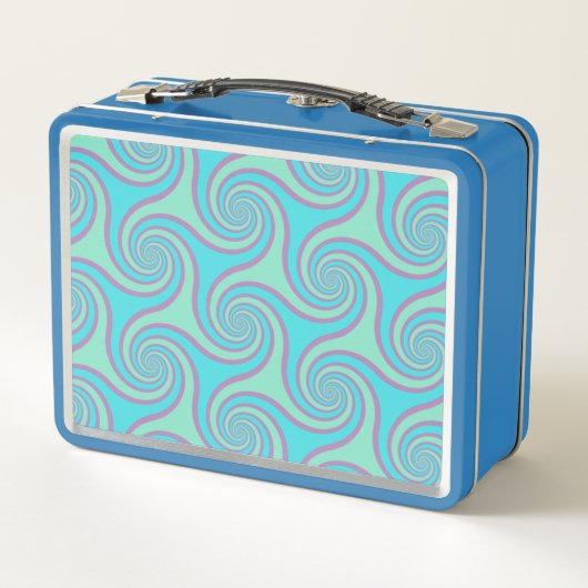 Lunch box with fresh swirled pattern Var01 (Achterkant)