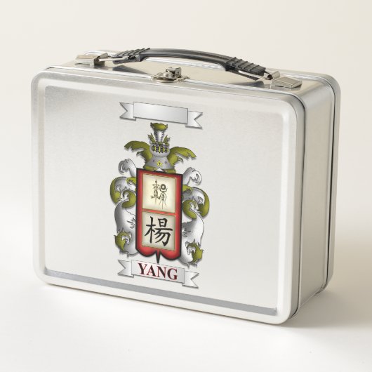 Lunch Box Yang Achternaam En Schild (Voorkant)