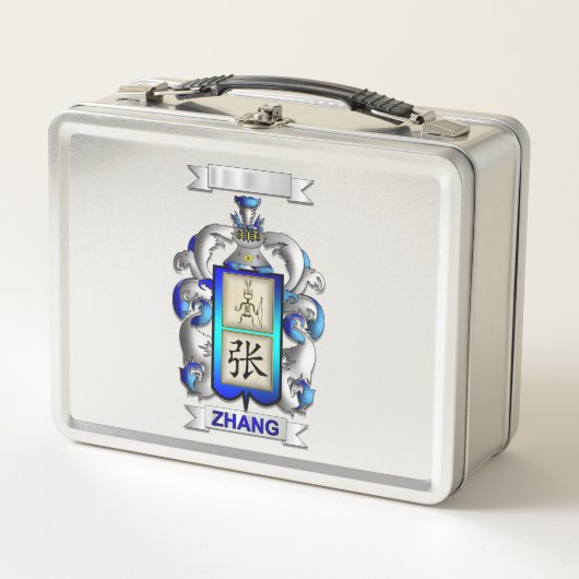 Lunch Box Zhang Achternaam En Schild (Voorkant)