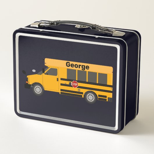 Lunch Boxes van het kind School Bus Lunchboxes (Achterkant)
