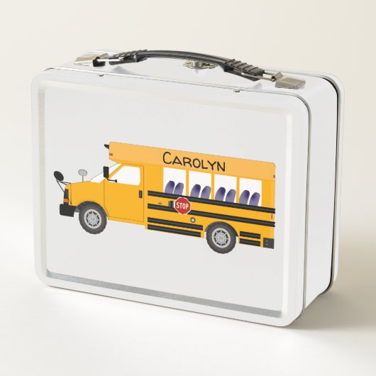 Lunch Boxes van het kind School Bus Lunchboxes (Achterkant)