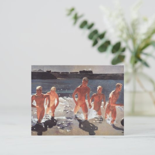 Lunch Break Briefkaart (Staand voorkant)