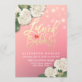 Lunch & Bubble Vrijgezellenfeest Flowers String Li Kaart