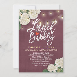 Lunch & Bubble Vrijgezellenfeest Flowers String Li Kaart