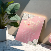 Lunch & Bubble Vrijgezellenfeest Flowers String Li Kaart