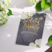 Lunch & Bubble Vrijgezellenfeest Flowers String Li Kaart