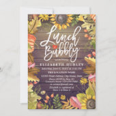 Lunch & Bubble Vrijgezellenfeest Maple Leaves Pump Kaart (Voorkant)