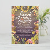 Lunch & Bubble Vrijgezellenfeest Maple Leaves Pump Kaart (Staand voorkant)