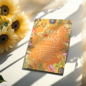 Lunch & Bubble Vrijgezellenfeest Maple Leaves Pump Kaart