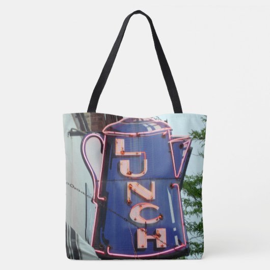 Lunch Canvas tas (Achterkant)