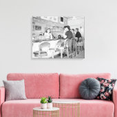 Lunch Counter, 1941 Canvas Afdruk (Insitu (Woonkamer))