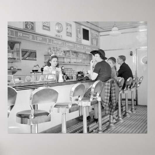 Lunch Counter, 1941 Poster (Voorkant)