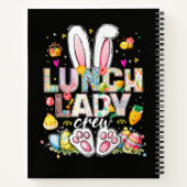 Lunch Dames Bemanning Grappige Konijn Notitieboek (Achterkant)