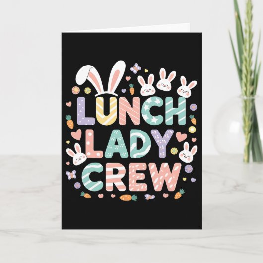 Lunch Dames Bemanning Grappige Lunch Dames Cafetar Kaart (Voorkant)