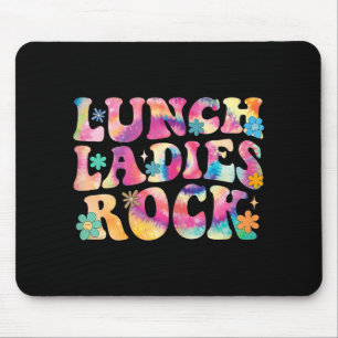Lunch Dames Rock Tie Dye Cafetaria Crew Groovy La Muismat