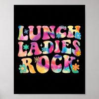 Lunch Dames Rock Tie Dye Cafetaria Crew Groovy La