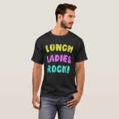 Lunch Dames Rock voor personeel van de Cafeteria T-shirt (Voorkant volledig)