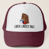 Lunch Dames Rule School Cafeteria Worker Teacher Trucker Pet (Voorkant)