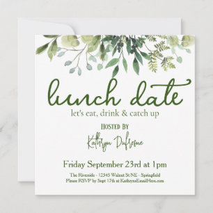 Lunch Date Personalized Kaart