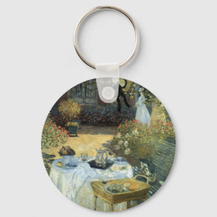 Lunch door Claude Monet, Vintage Impressionisme Sleutelhanger