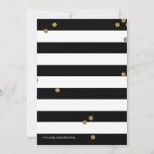 Lunch en bubbelbaar Glitter Black White Vrijgezell Kaart (Achterkant)