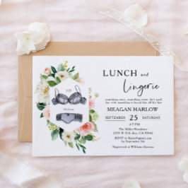 Lunch en lingerie bruidsbrunch  kaart