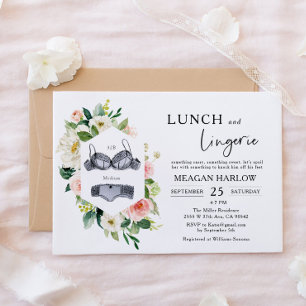 Lunch en lingerie bruidsbrunch  kaart